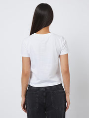 Frolicking Around Bunny Baby T-Shirt In White