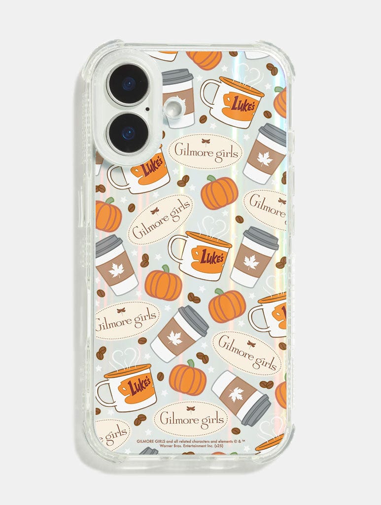 Gilmore Girls x Skinnydip Coffee Pattern Shock iPhone Case - Image 3