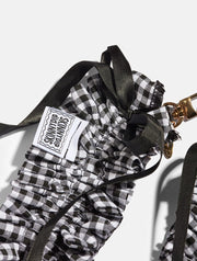 Gingham Ruffle Cross Body Strap