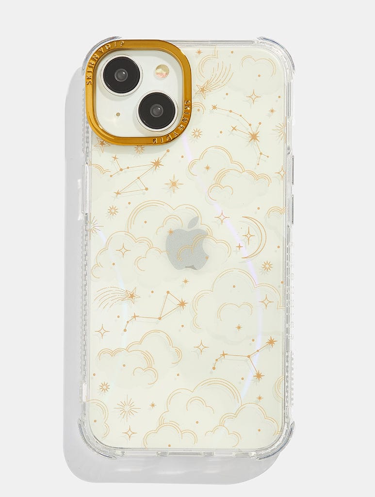 Gold Celestial Cloud Shock iPhone Case - Image 1