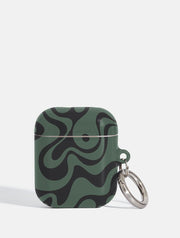 Green Swirl AirPods Case