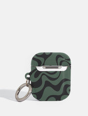 Green Swirl AirPods Case