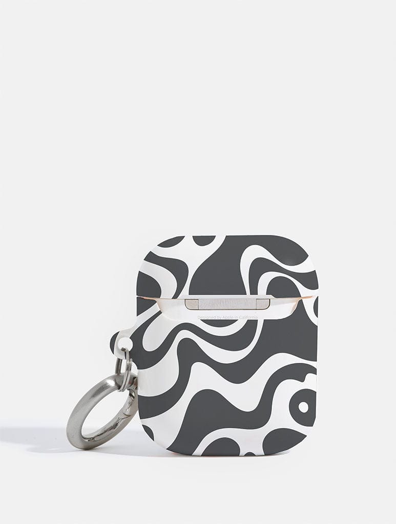 Groovy Black Swirl AirPods Case - Image 2
