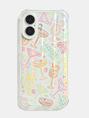 Happy Hour Cocktails Shock iPhone Case