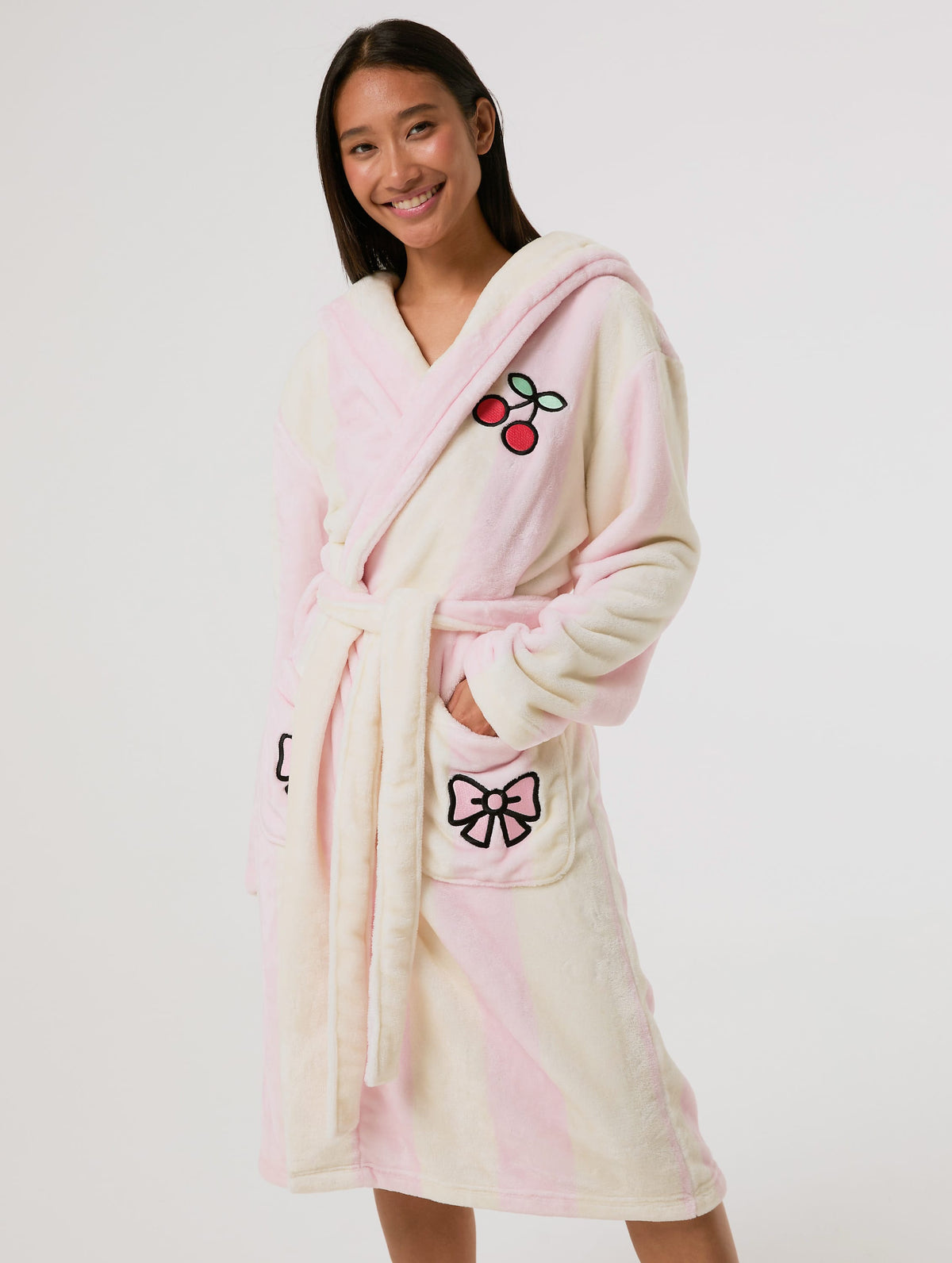 Hello Kitty Stripe x Skinnydip Dressing Gown - Image 9