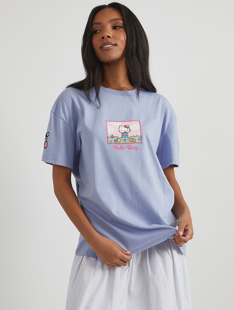Hello Kitty x Skinnydip Fresh & Delicious T-Shirt in Purple