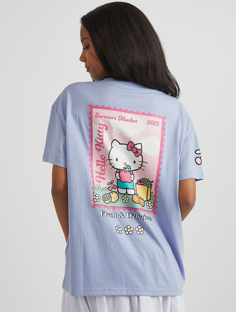 Hello Kitty x Skinnydip Fresh & Delicious T-Shirt in Purple - Image 1