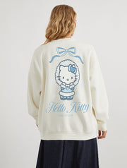 Hello Kitty x Skinnydip Icy Blue Sweatshirt In White