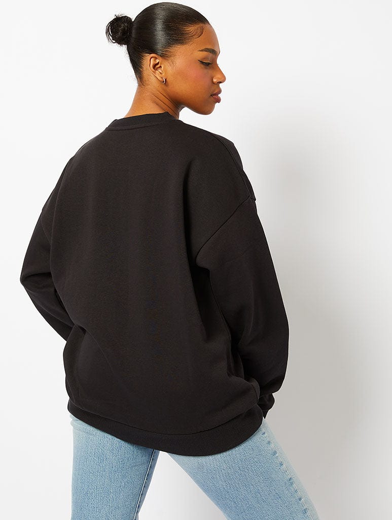 Hello Kitty x Skinnydip Kuromi Naughty or Nice Sweatshirt in Black