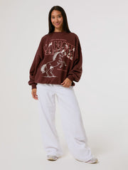 Hold Your Horses Brown Sweatshirt