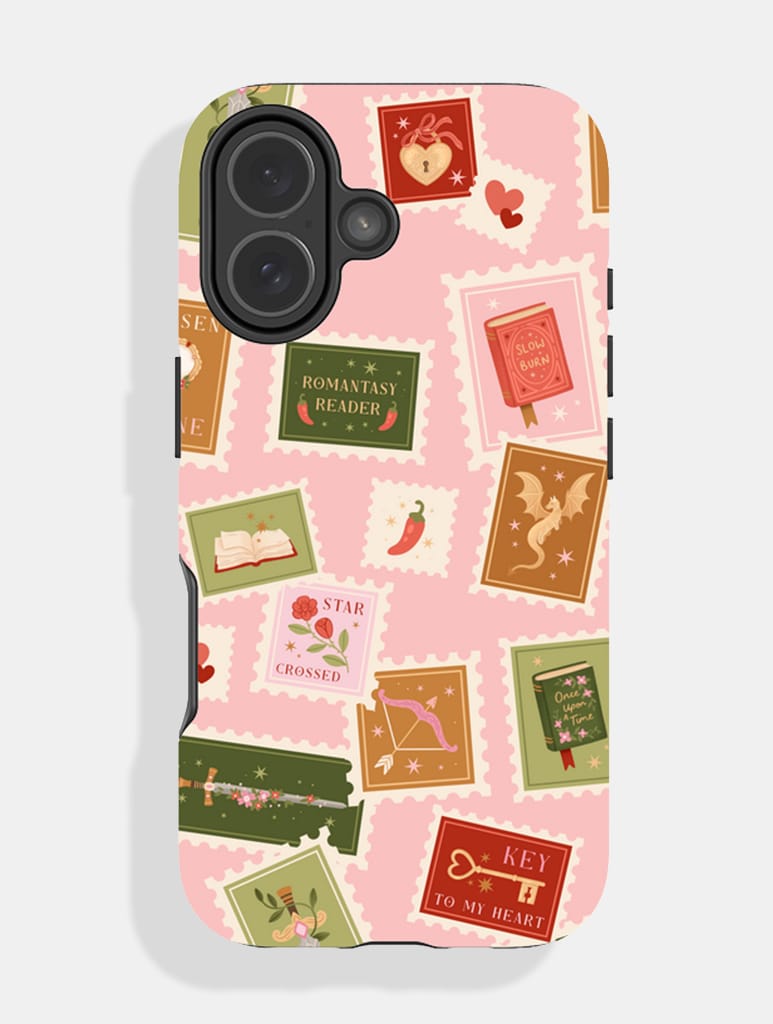 Hopscotch Paper Co x Skinnydip Romantasy Stamps Ultra Protective iPhone Case - Image 1