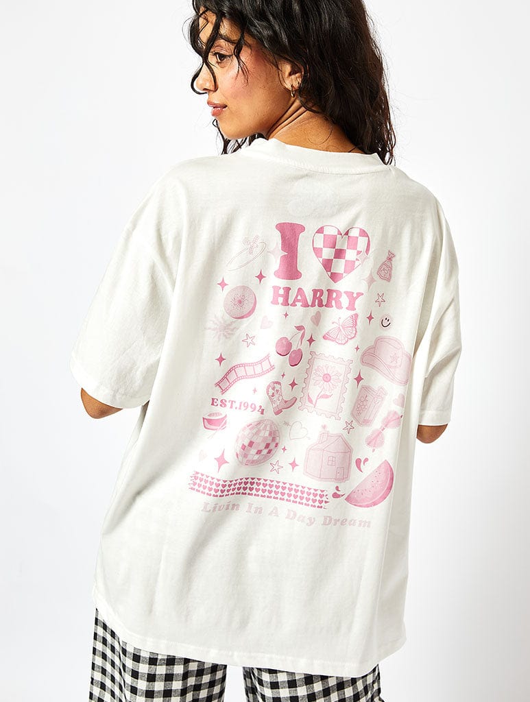 I Heart Harry T-Shirt in White - Image 1