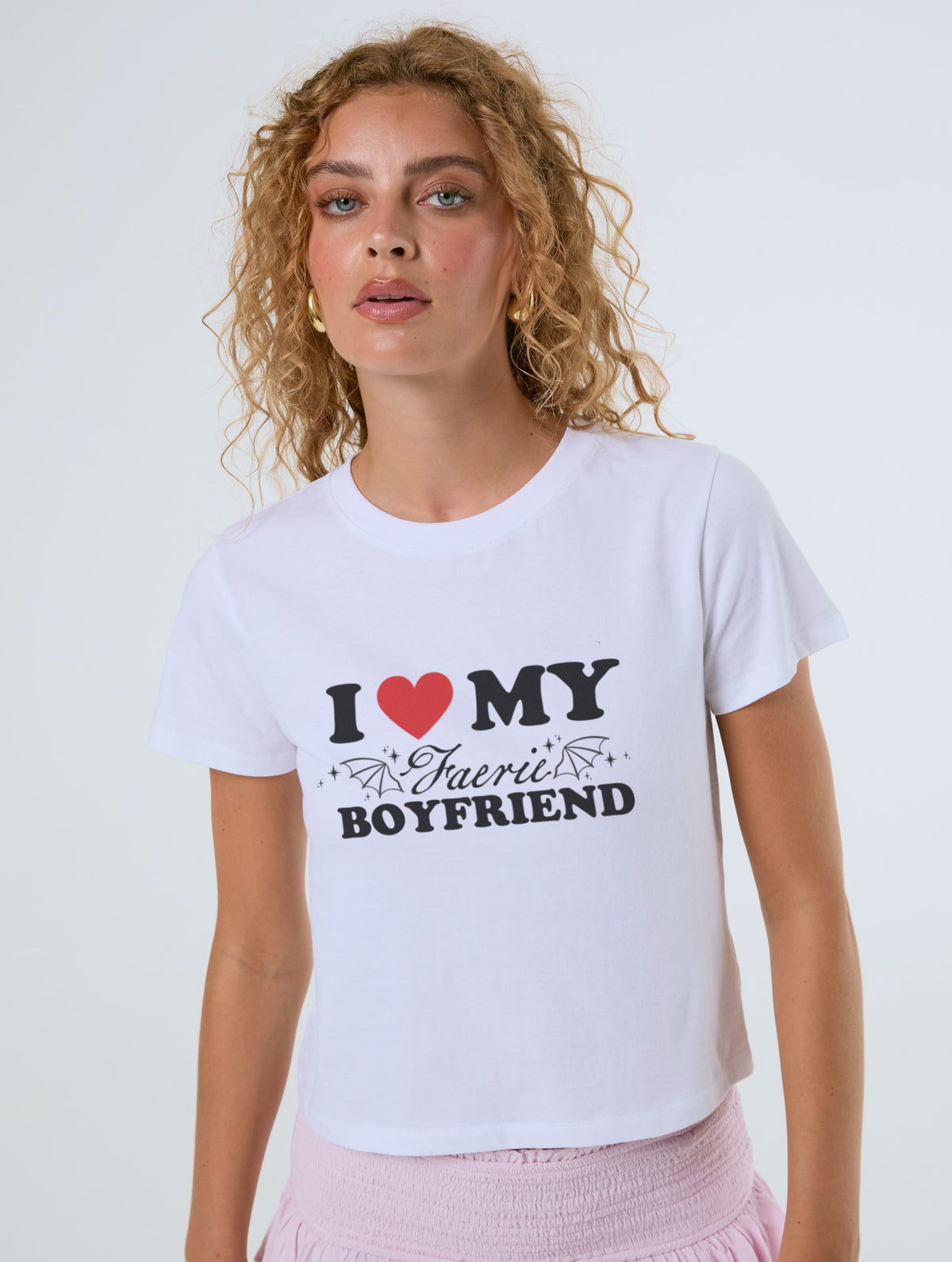 I Love My Faerie BF Baby T-Shirt In White - Image 2