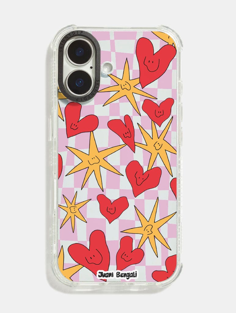 Juani Bengali x Skinnydip Hearts And Stars Shock iPhone Case - Image 1