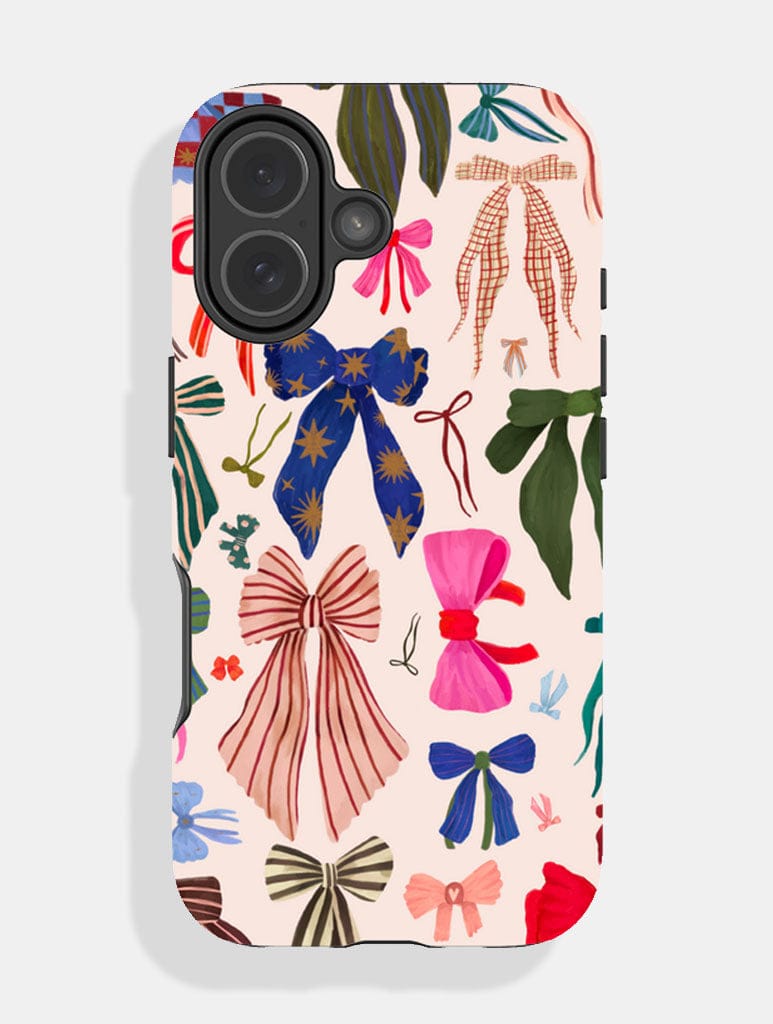Kate Fox x Skinnydip Christmas Bows Ultra Protective iPhone Case - Image 1