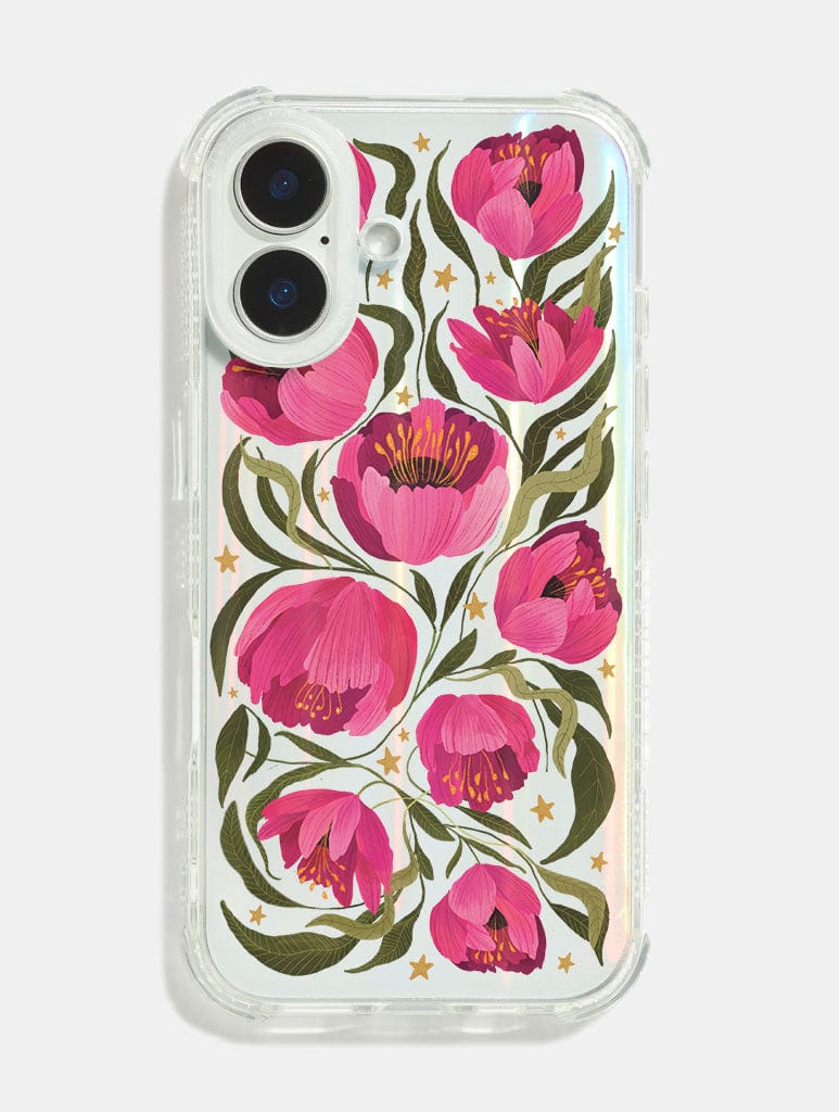 Kate Fox x Skinnydip Pink Floral Shock iPhone Case - Image 1
