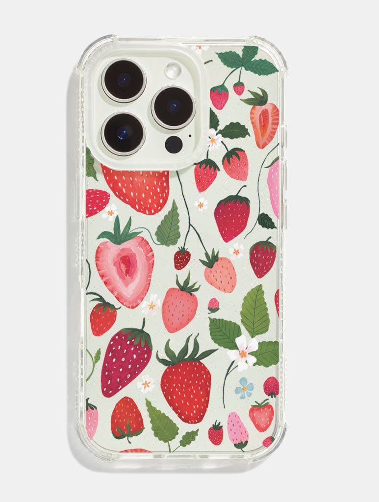 Kate Fox x Skinnydip Strawberries Shock iPhone Case - Image 1