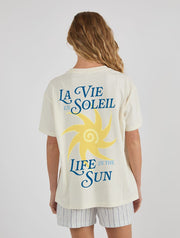 La Vie En Soleil T-Shirt In White