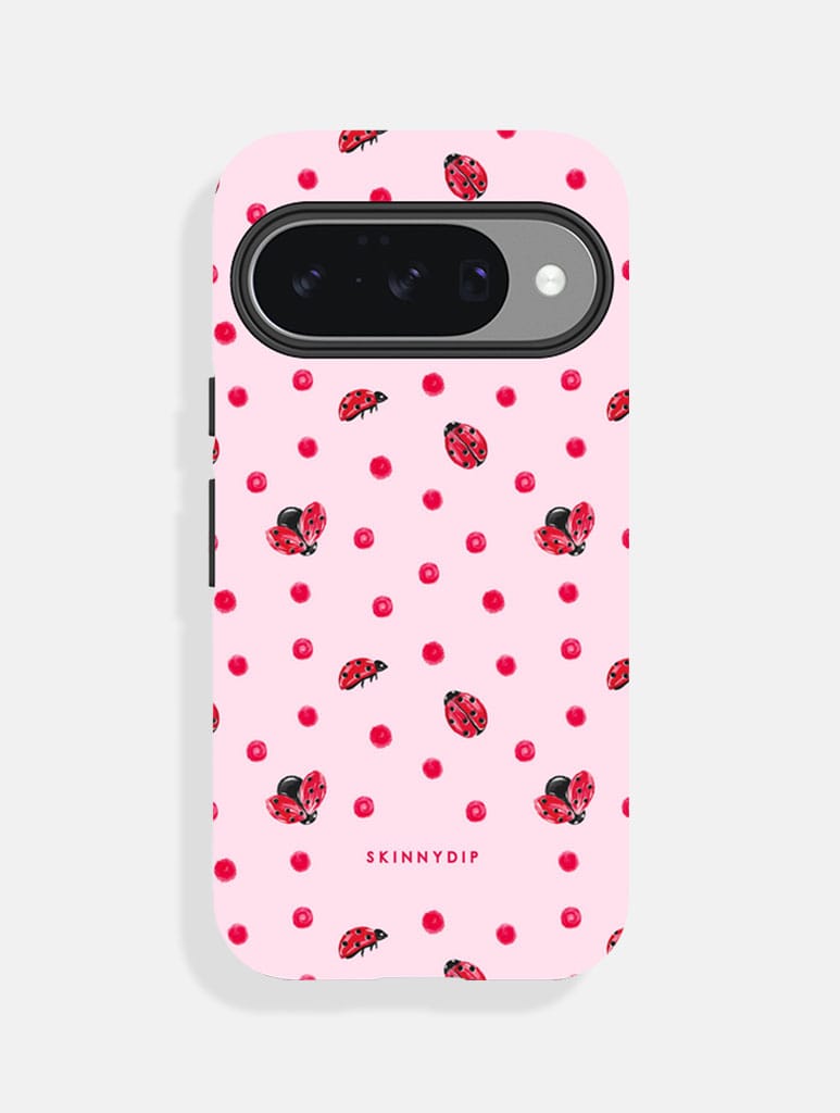 Ladybird Red and Pink Polka Dot Ultra Protective Google Pixel Case - Image 1