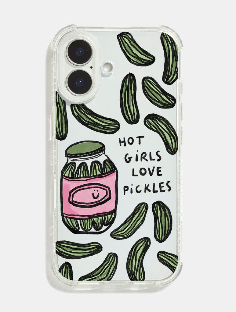 Lauren Emmett x Skinnydip Hot Girls Love Pickles Shock iPhone Case - Image 1