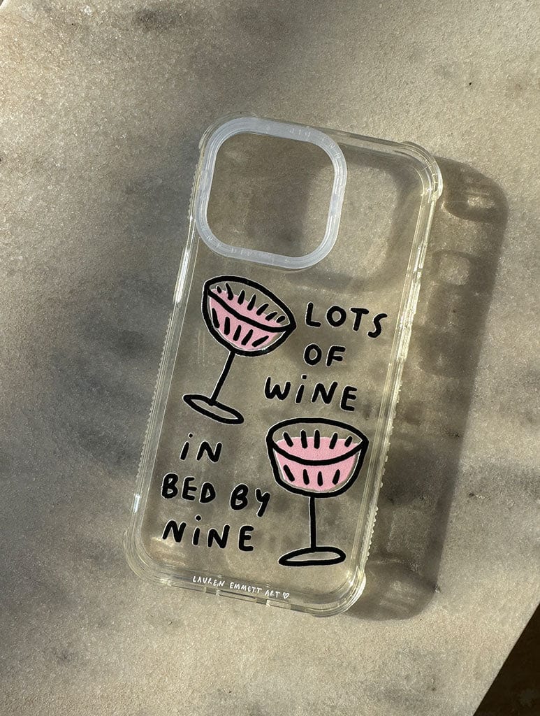 Lauren Emmett x Skinnydip Lots Of Wine Shock iPhone Case