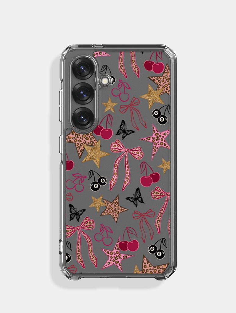 Leopard Cherry Scrapbook Samsung Case - Image 1
