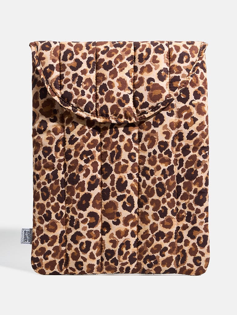 Leopard Print Laptop Sleeve - Image 1