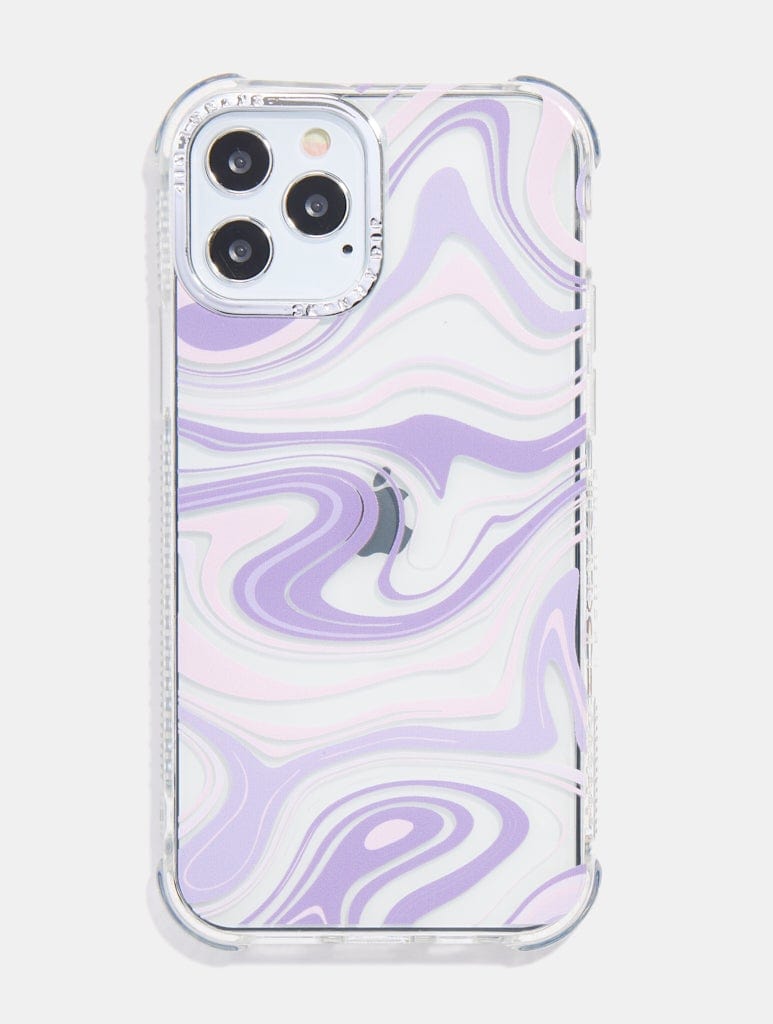 Lilac Swirl Shock iPhone Case - Image 1