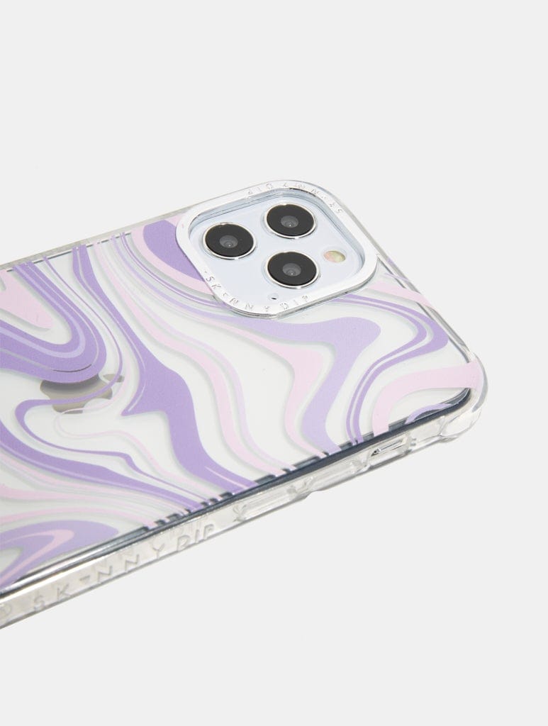 Lilac Swirl Shock iPhone Case - Image 3