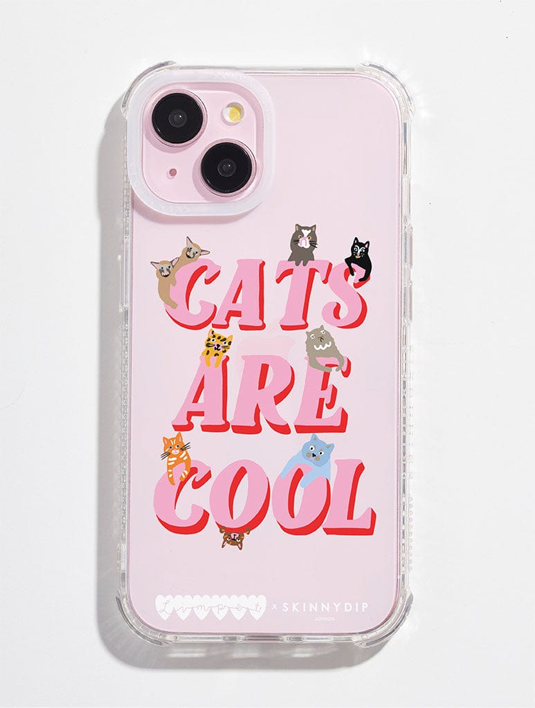 Limpet x Skinnydip Cats Are Cool Shock iPhone Case - Image 1