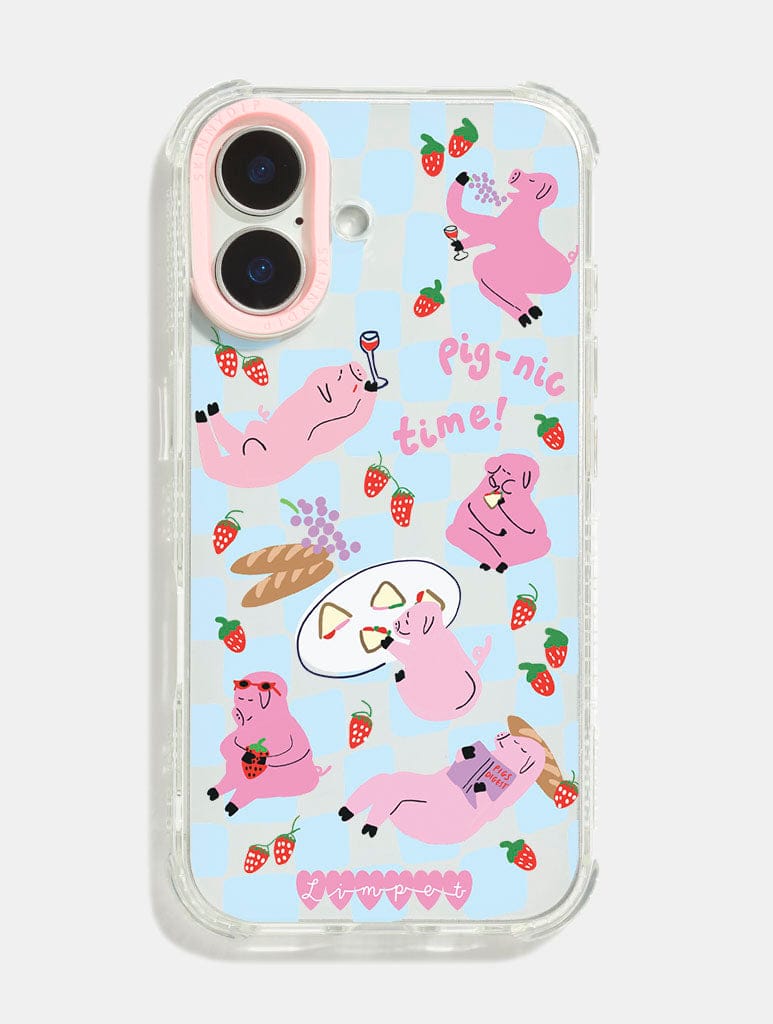 Limpet x Skinnydip Time for a Pig-nic! Shock iPhone Case - Image 1
