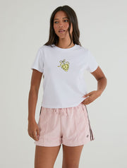 Lucky You Locket Baby T-Shirt In White