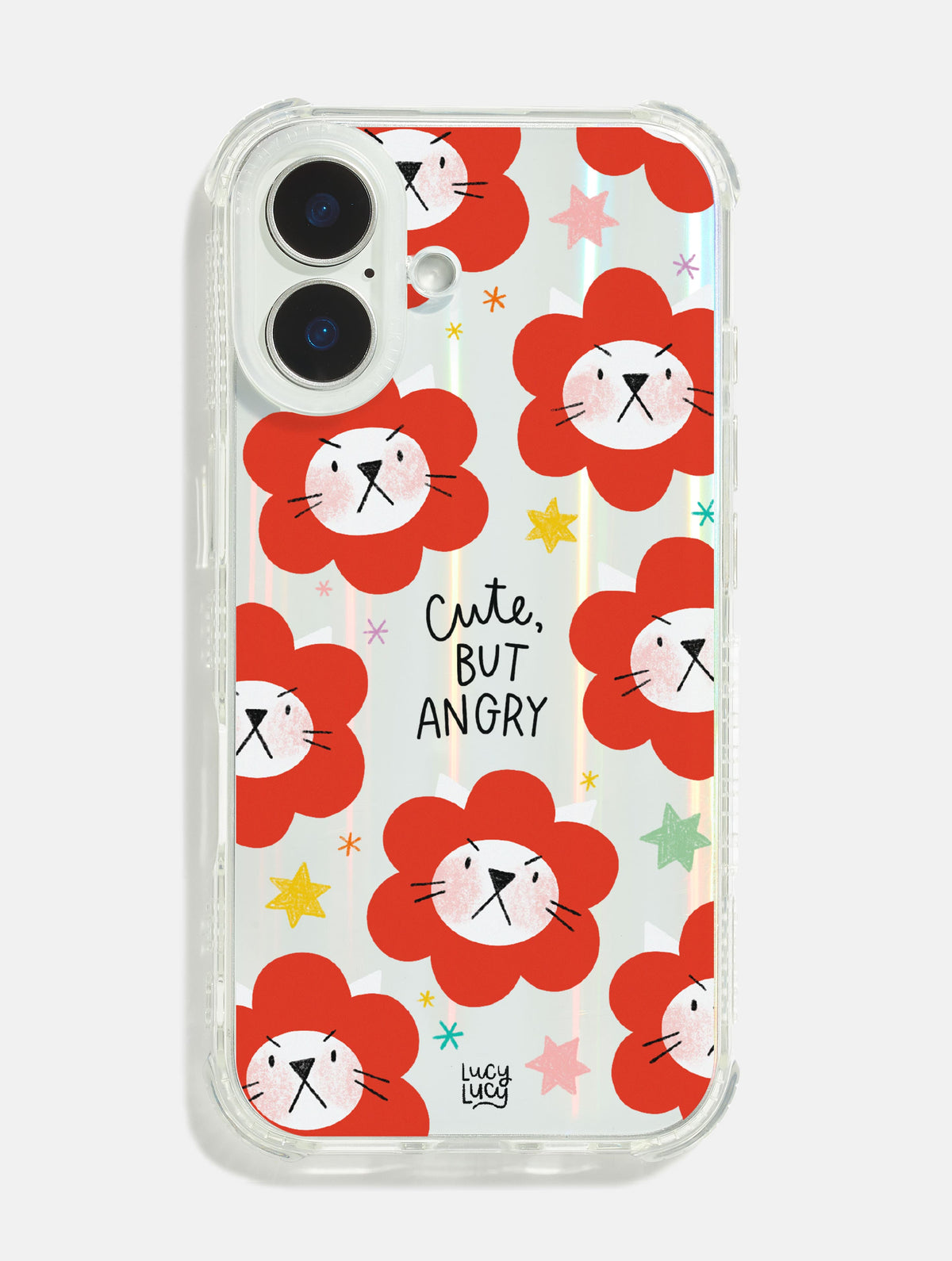 Lucy Lucy Designs x Skinnydip Cute But Angry Shock iPhone Case - Image 1
