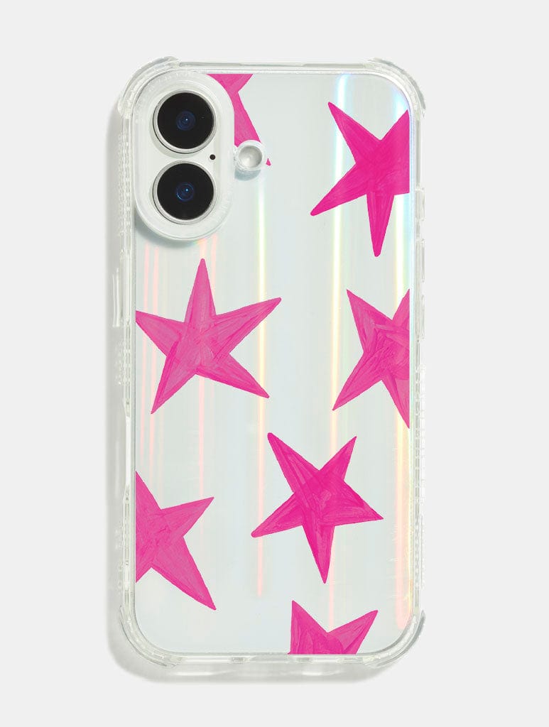 Maia Faddoul x Skinnydip Pink Stars Shock iPhone Case - Image 1
