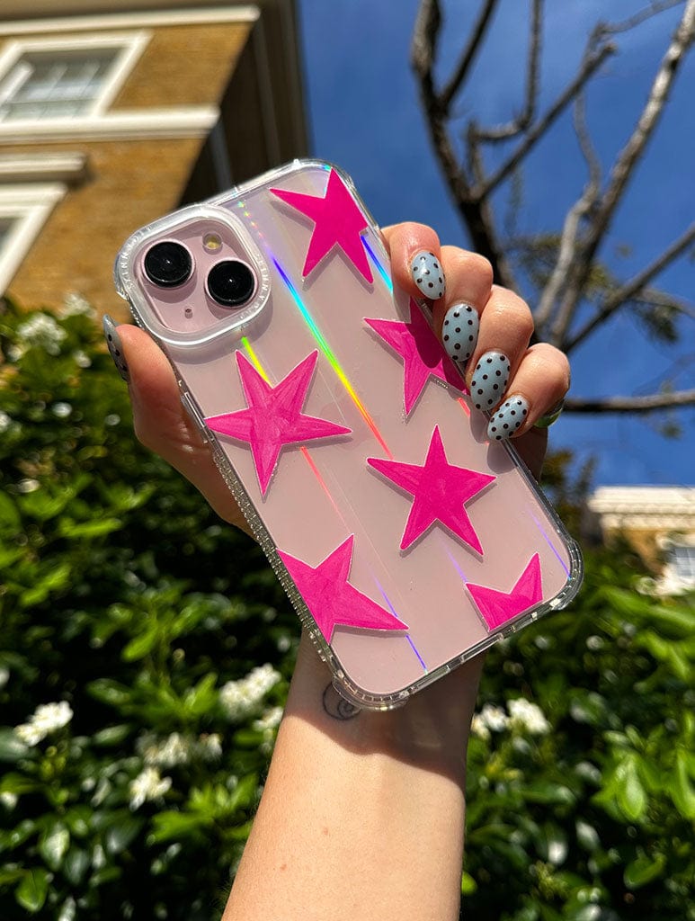 Maia Faddoul x Skinnydip Pink Stars Shock iPhone Case