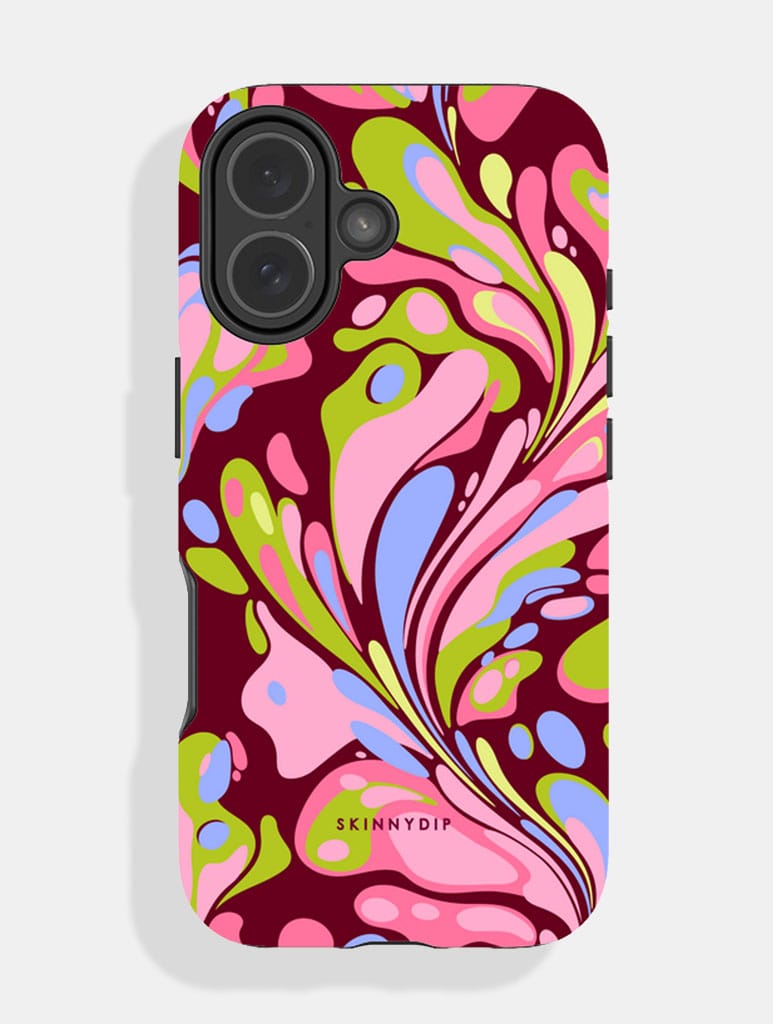 Marble Swirl Multicolour Ultra Protective iPhone Case - Image 1