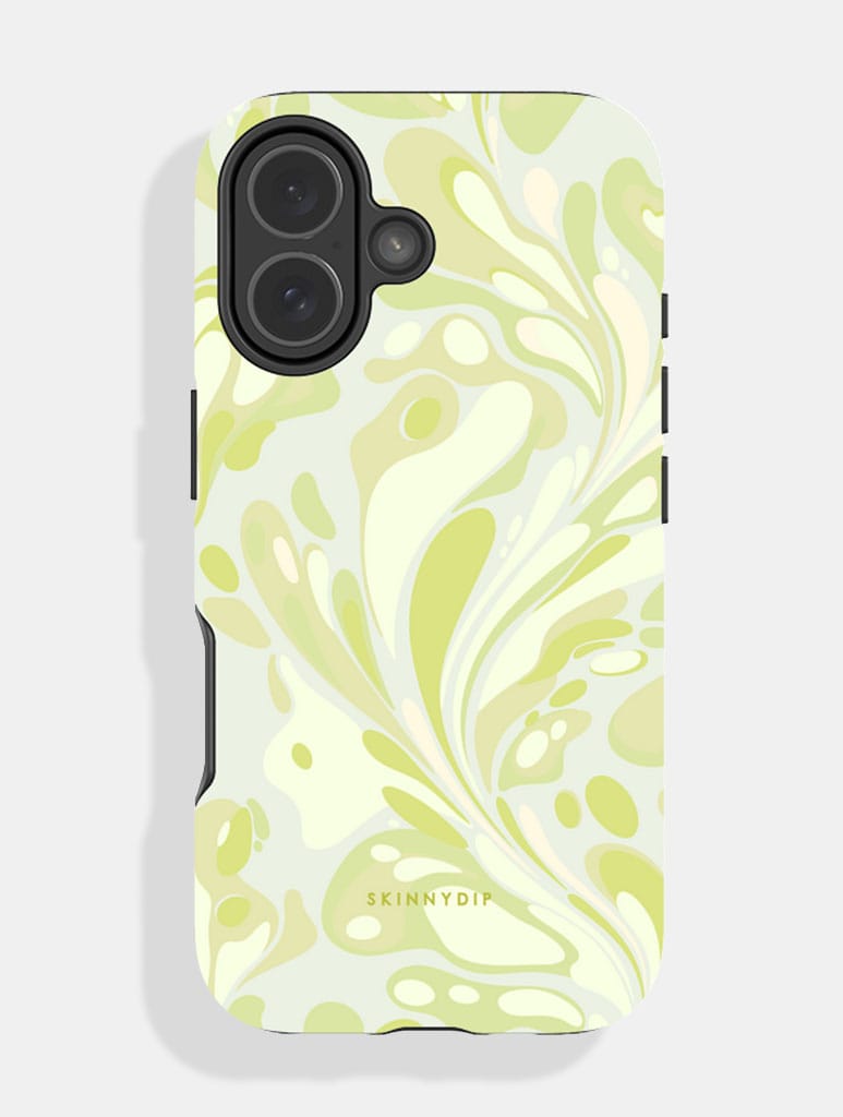 Marble Swirl Sage Ultra Protective iPhone Case - Image 1