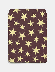 Maroon and Yellow Stars Tablet Sleeve