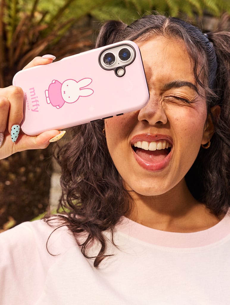 Miffy Pink Standing Ultra Protective iPhone Case