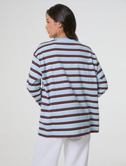 Miffy x Skinnydip Blue Stripe Long Sleeve Top
