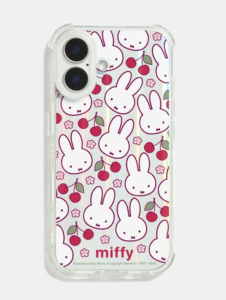 Miffy x Skinnydip Cherry Holo Shock iPhone Case - Image 1