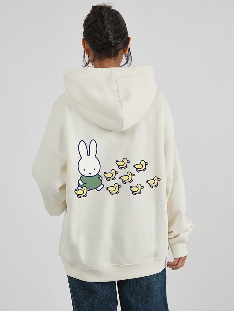 Miffy x Skinnydip Ducks Hoodie In White - Image 1