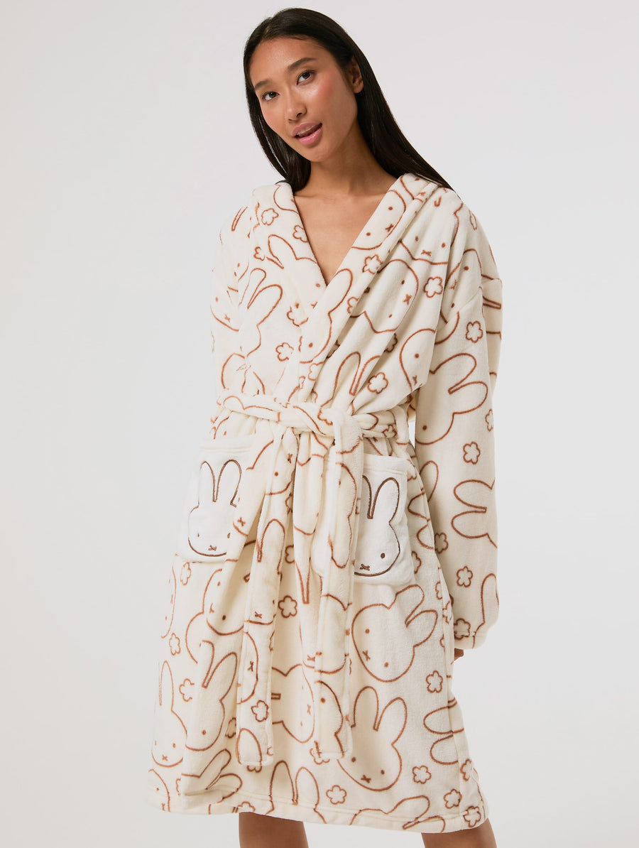 Miffy x Skinnydip Flower Dressing Gown - Image 1