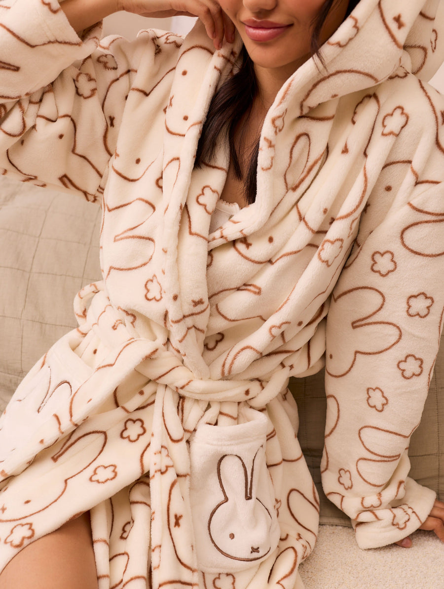 Miffy x Skinnydip Flower Dressing Gown