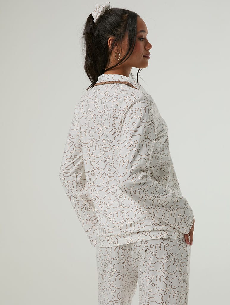 Miffy x Skinnydip Flower Pyjama Set with Scrunchie - Image 12