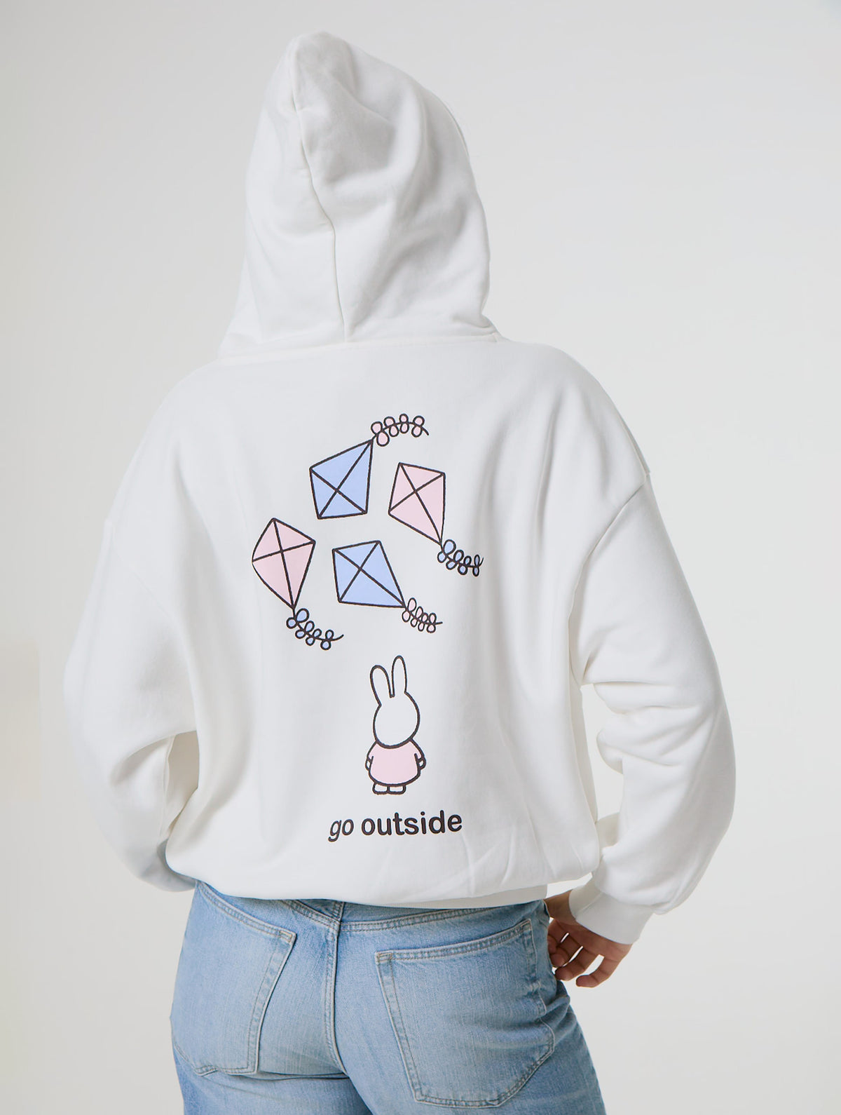 Miffy x Skinnydip Kite Hoodie in Ecru - Image 6
