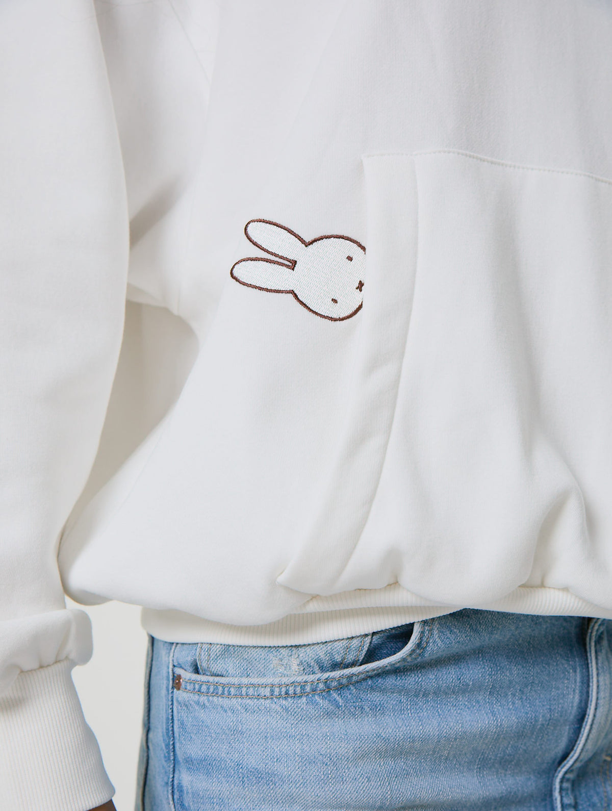 Miffy x Skinnydip Kite Hoodie in Ecru - Image 5