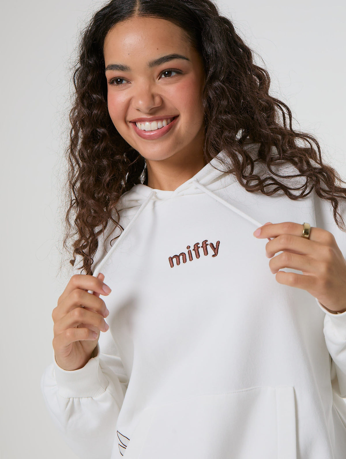 Miffy x Skinnydip Kite Hoodie in Ecru - Image 4