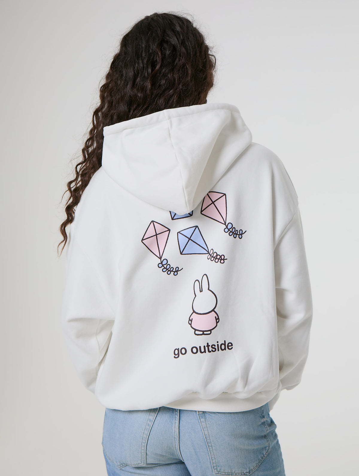 Miffy x Skinnydip Kite Hoodie in Ecru - Image 1