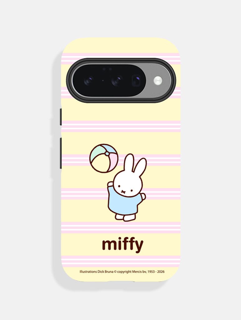 Miffy x Skinnydip Miffy Catch Stripe Ultra Protective Google Pixel Case - Image 1